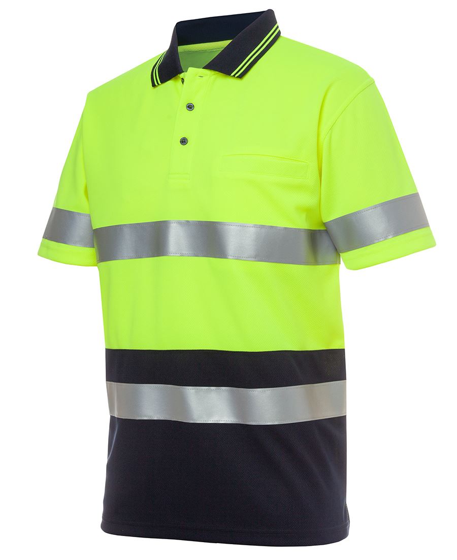 JB's HV S/S NON CUFF (D+N) TRAD POLO – angled view