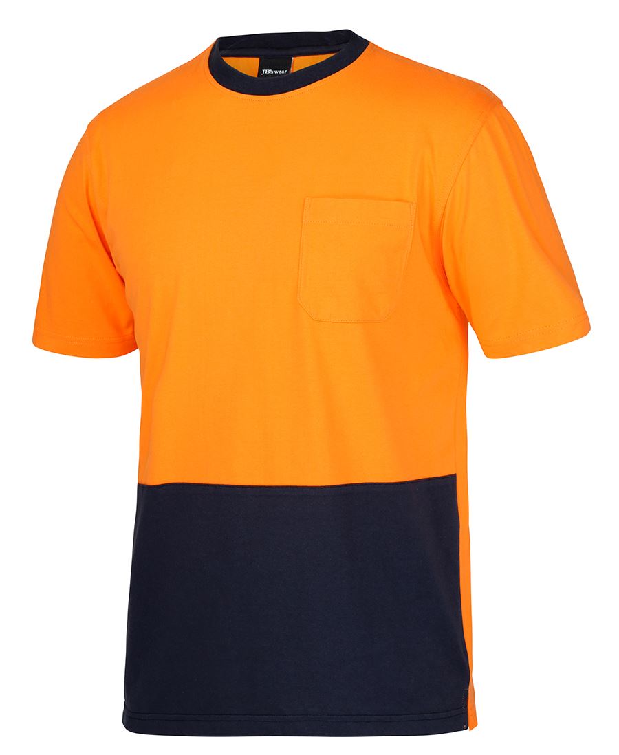 JB's HV CREW NECK COTTON T-SHIRT – angled view