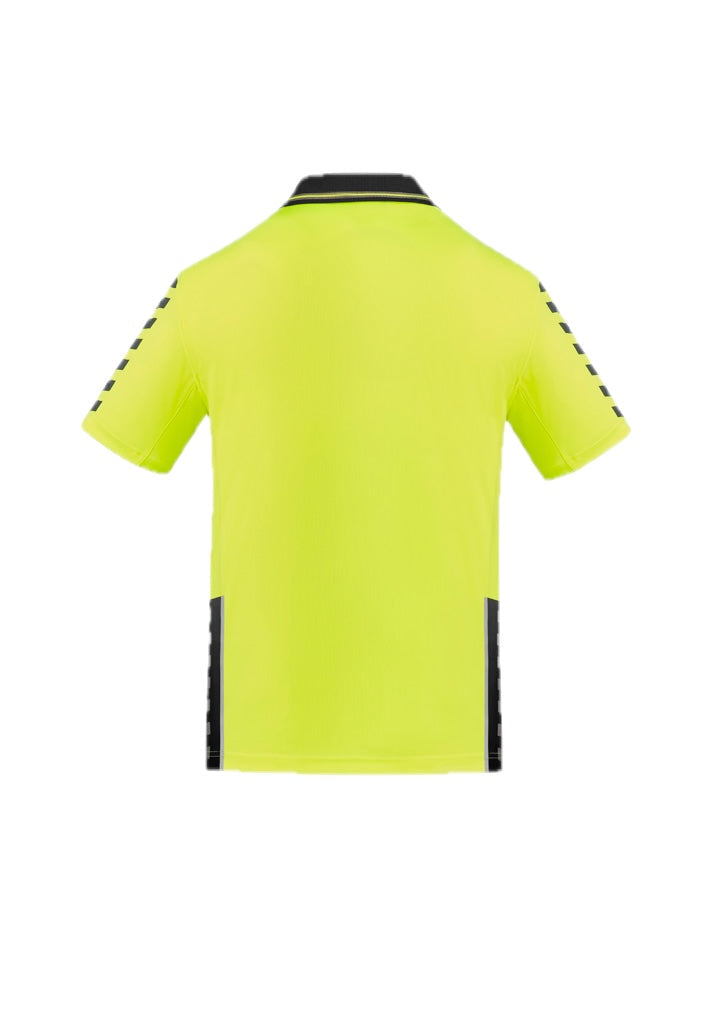 Mens Hi Vis Komodo Short Sleeve Polo – back view