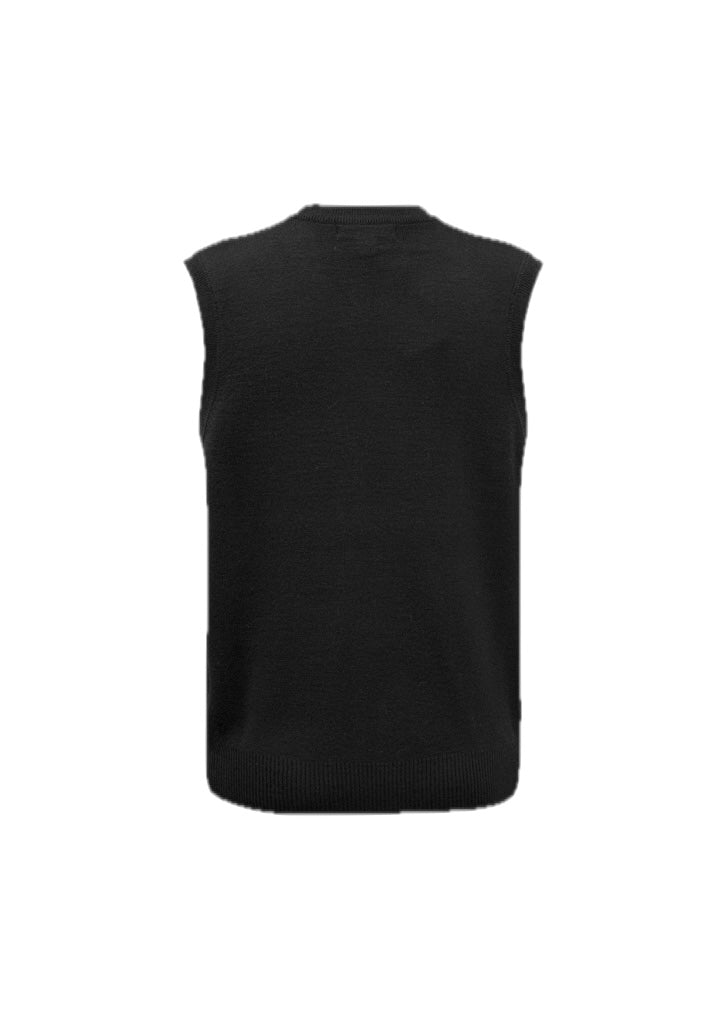 Mens Woolmix Knit Vest – back view
