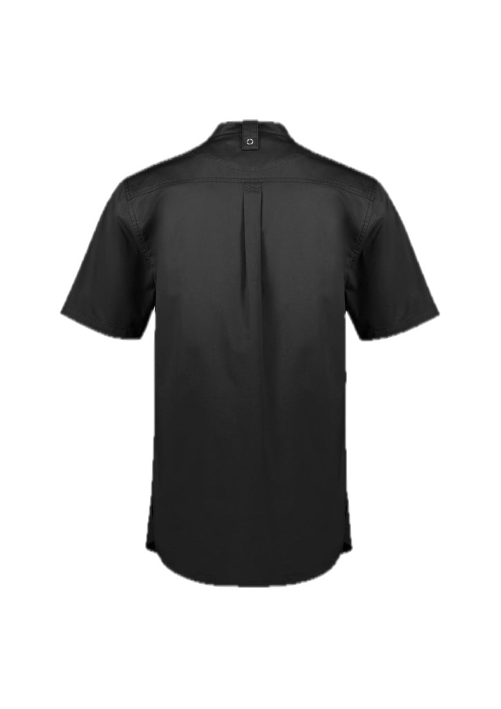 Mens Salsa Short Sleeve Chef Shirt – back view