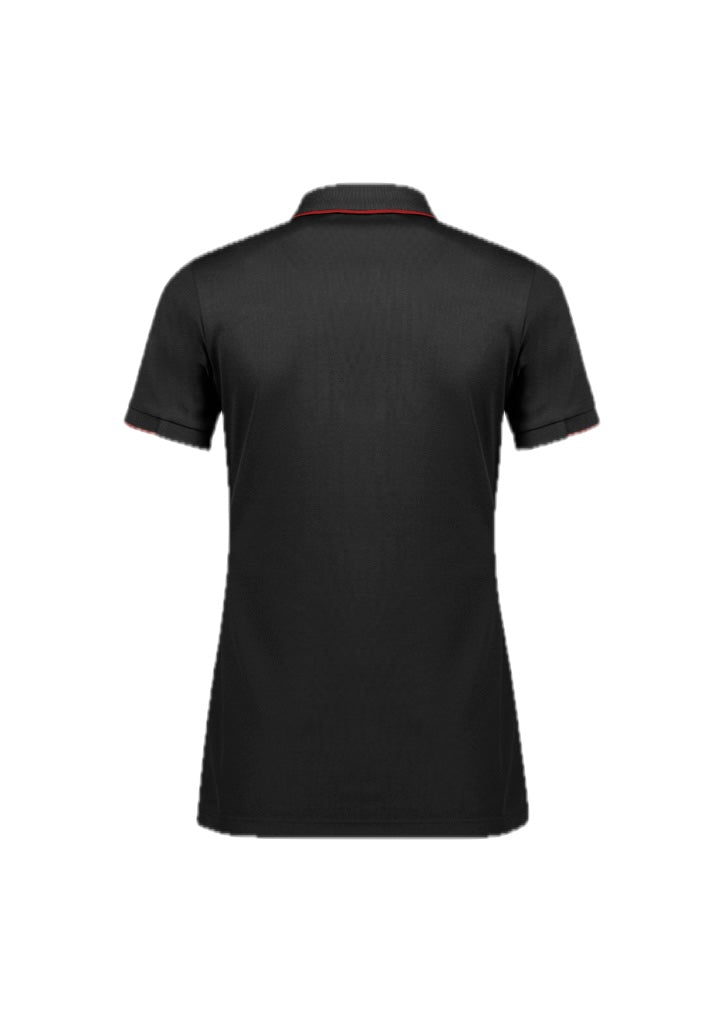 Womens Focus Short Sleeve Polo – back view