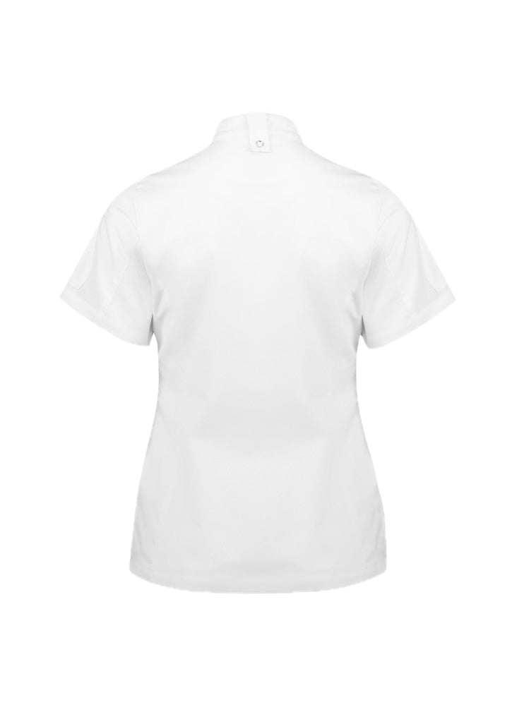 Womens Alfresco Short Sleeve Chef Jacket – back view