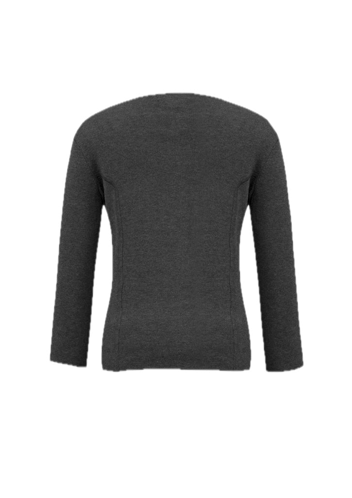 Womens 2-Way Zip Cardigan – back view