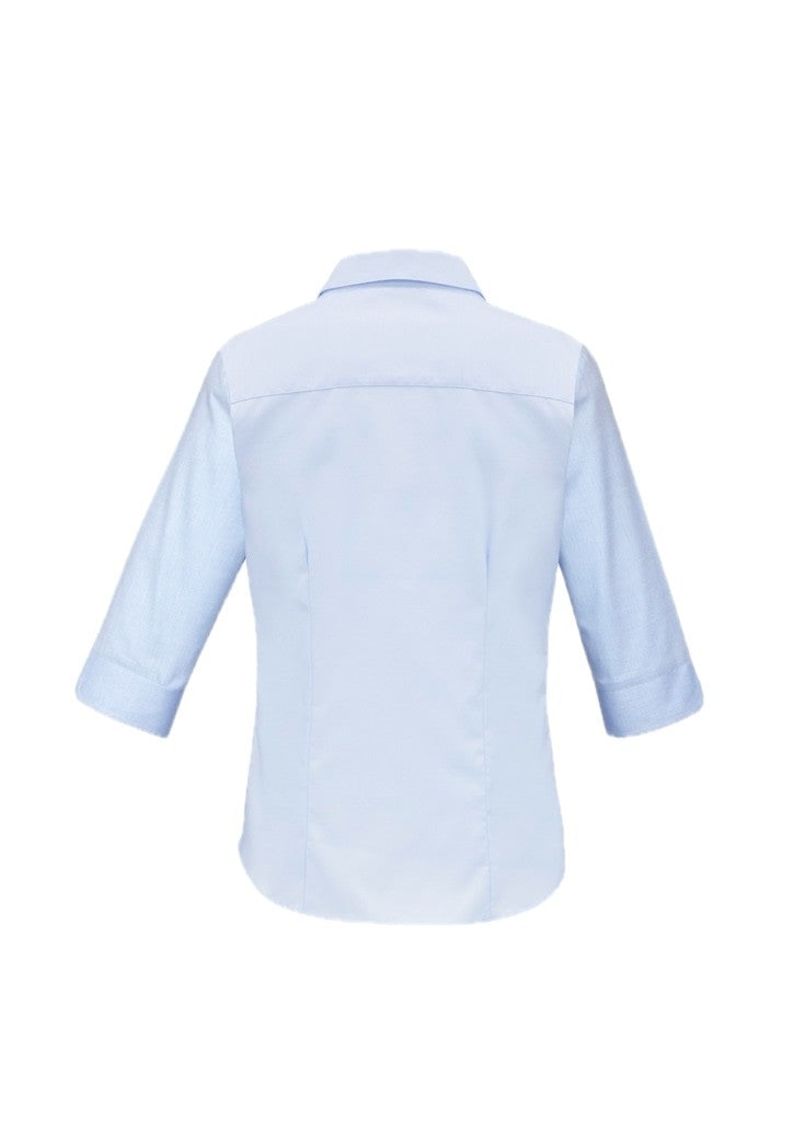 Womens Luxe 3/4 Sleeve Shirt – back view