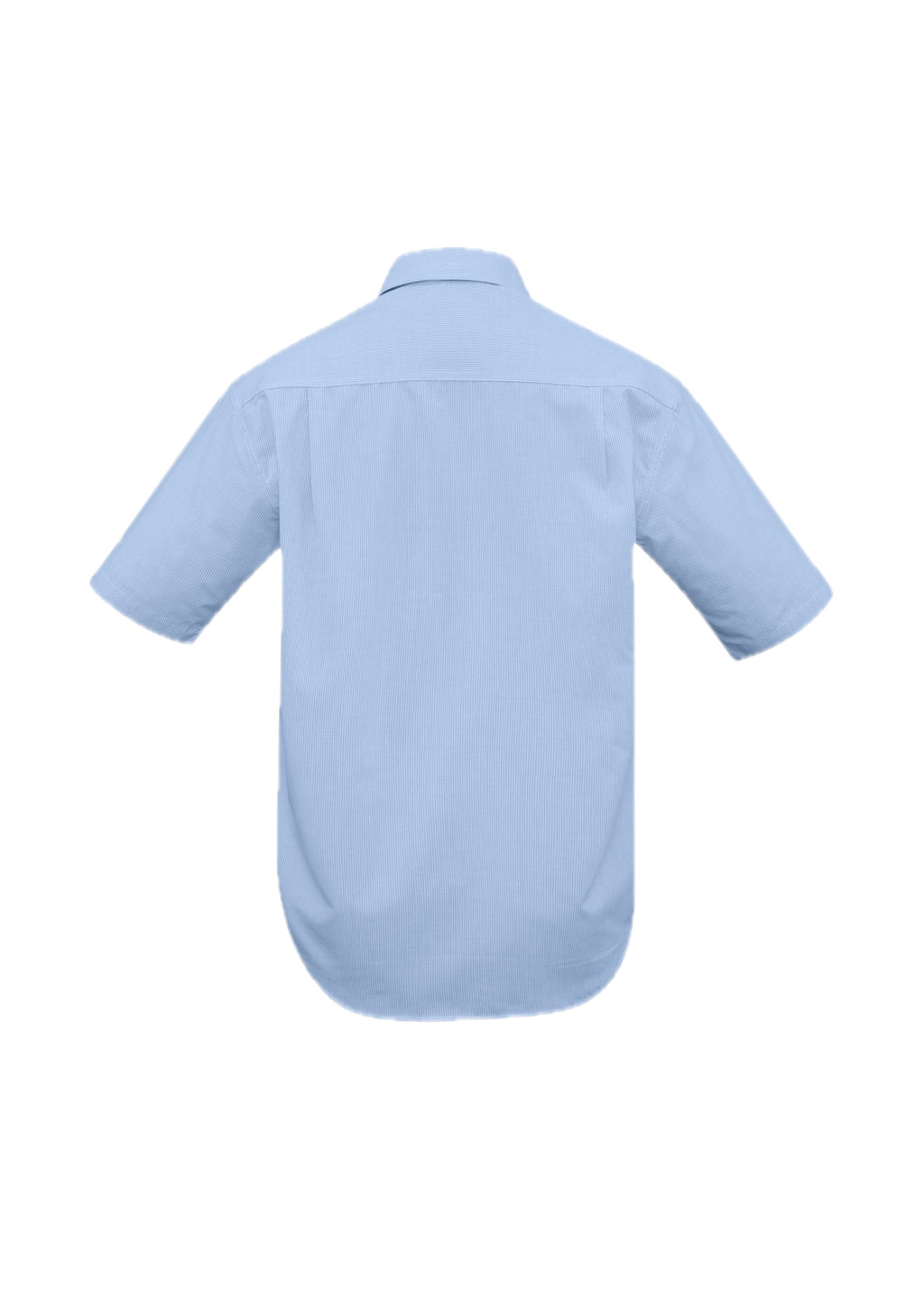 Mens Micro Check Short Sleeve Shirt – back view