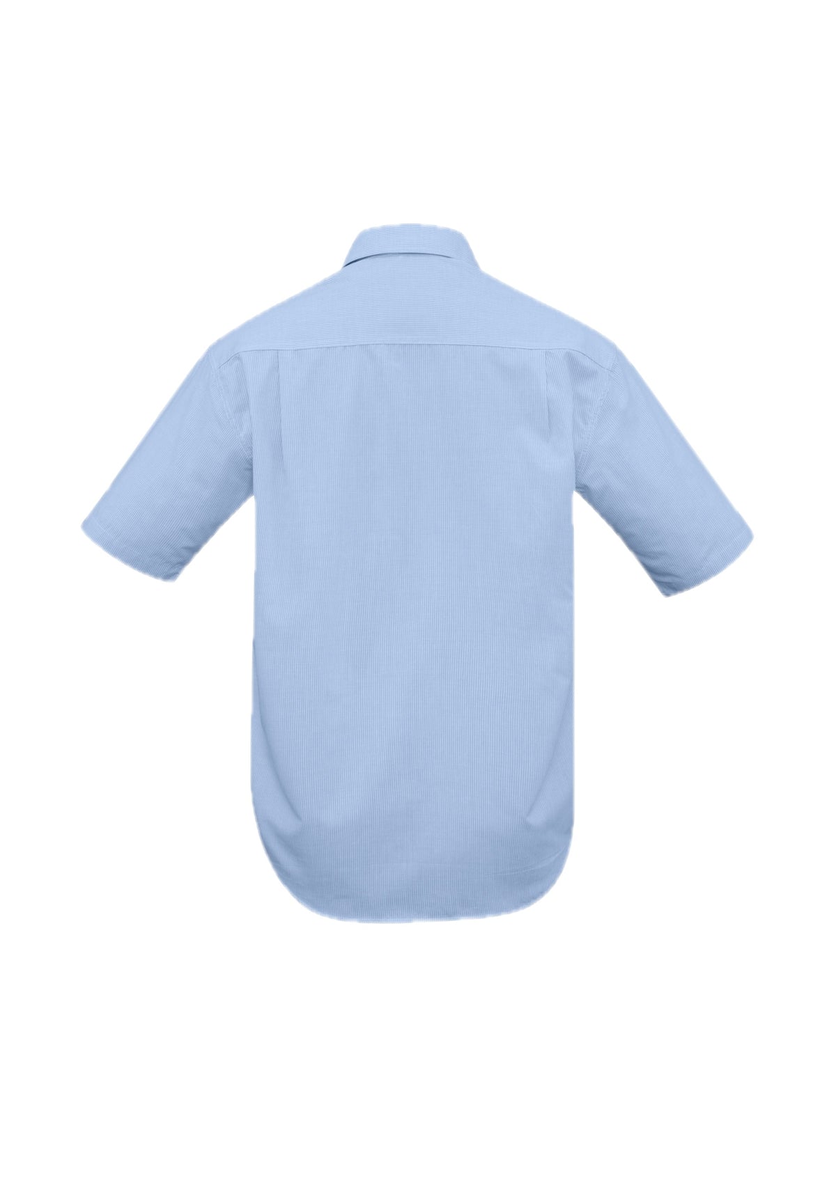 Mens Micro Check Short Sleeve Shirt – back view