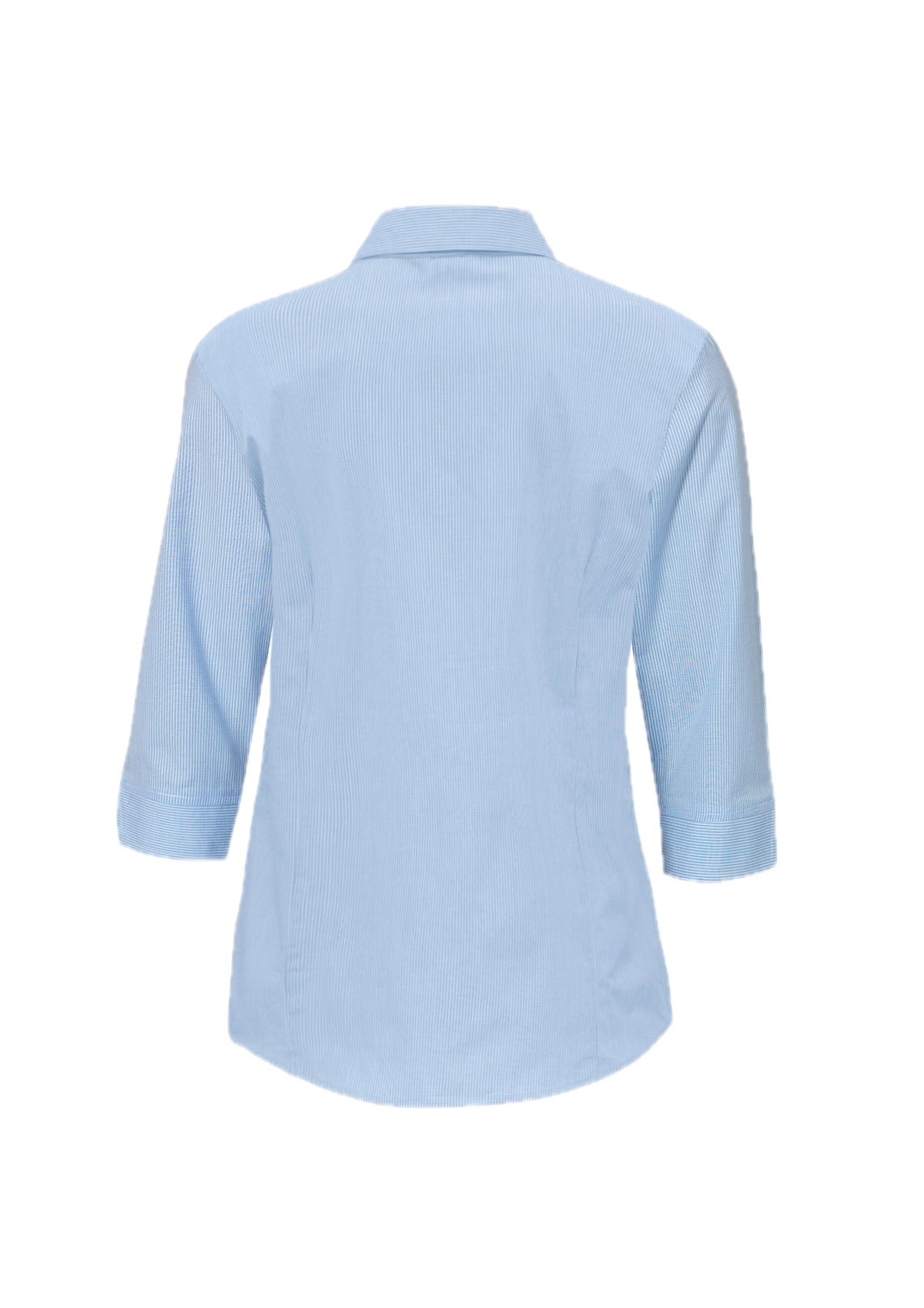 Womens Micro Check 3/4 Sleeve Shirt – back view