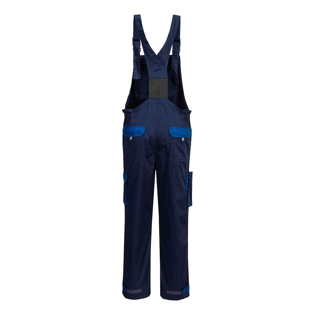 Portwest Texo Contrast Bib and Brace – back view (navy)