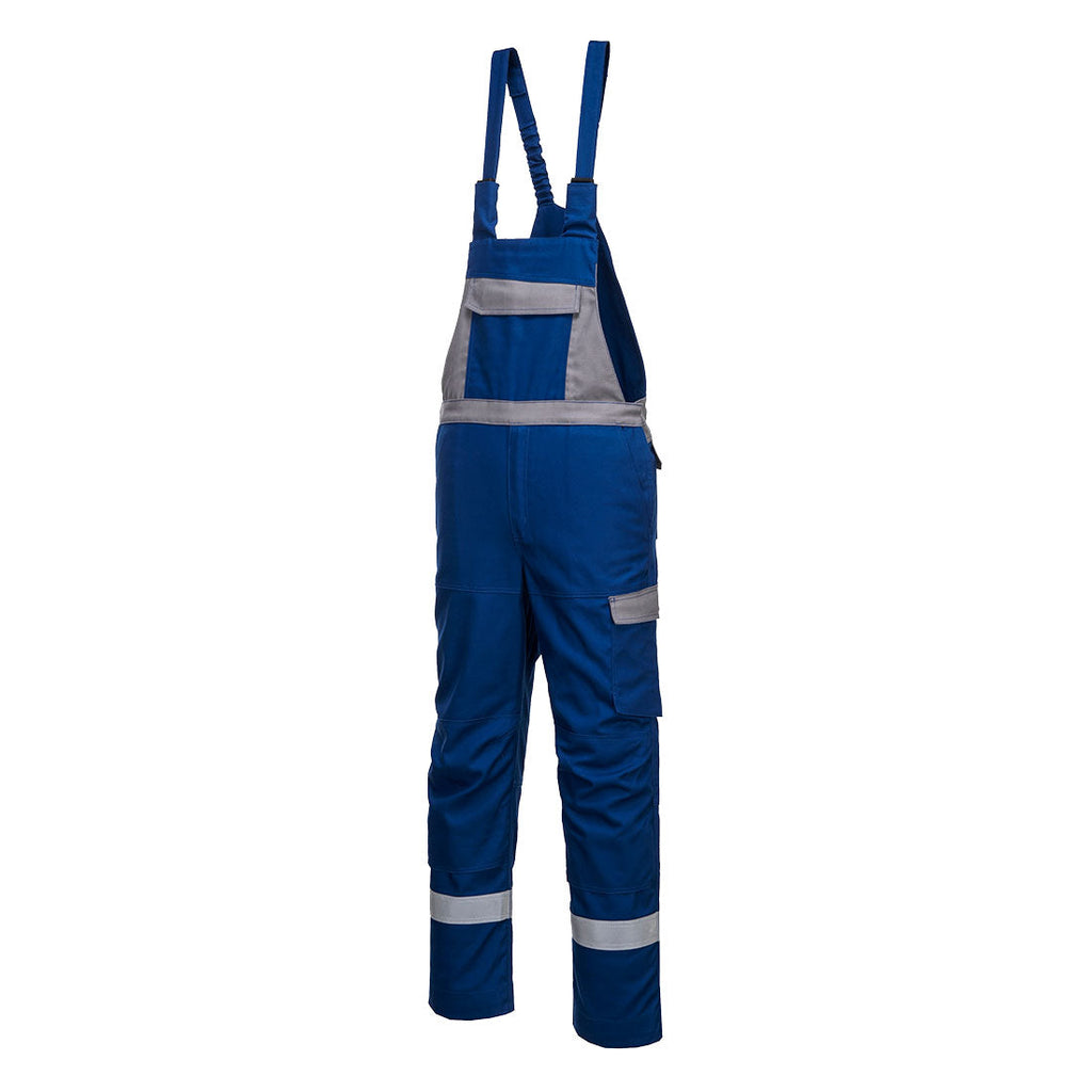 Bizflame Industry Two Tone Bib and Brace – angled view