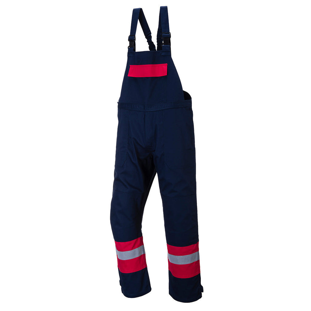 Bizflame Work Bib and Brace – angled view