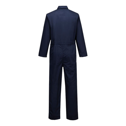 Bizweld FR Coverall – back view (navy)