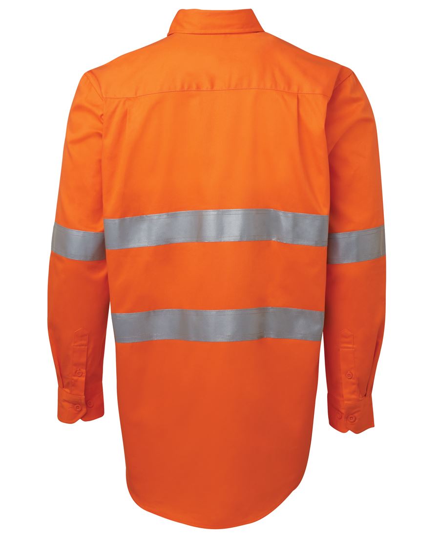 HI VIS L/S (D+N) 190G CLOSE FRONT SHIRT – back view