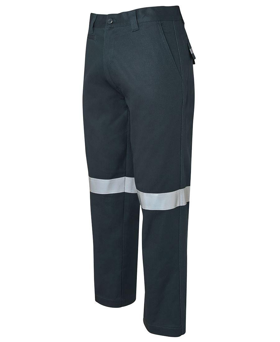 Mercerised Work Trouser with Reflective Tape – angled view