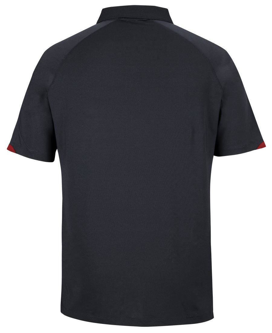 Podium Contrast Stretch Polo – back view