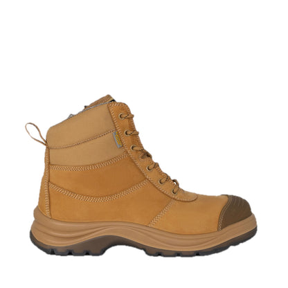 Tradie Zip/Lace Composite Safety Work Boots 6" – side view, other side