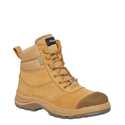 Tradie Zip/Lace Composite Safety Work Boots 6" – angled view, other side