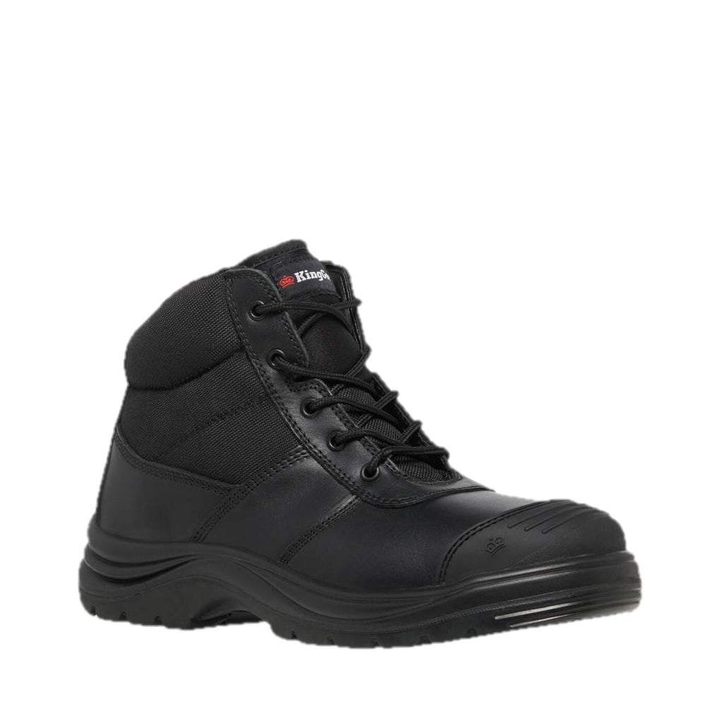 Tradie Zip/Lace Steel Cap Safety Work Boots 5 – angled view, other side