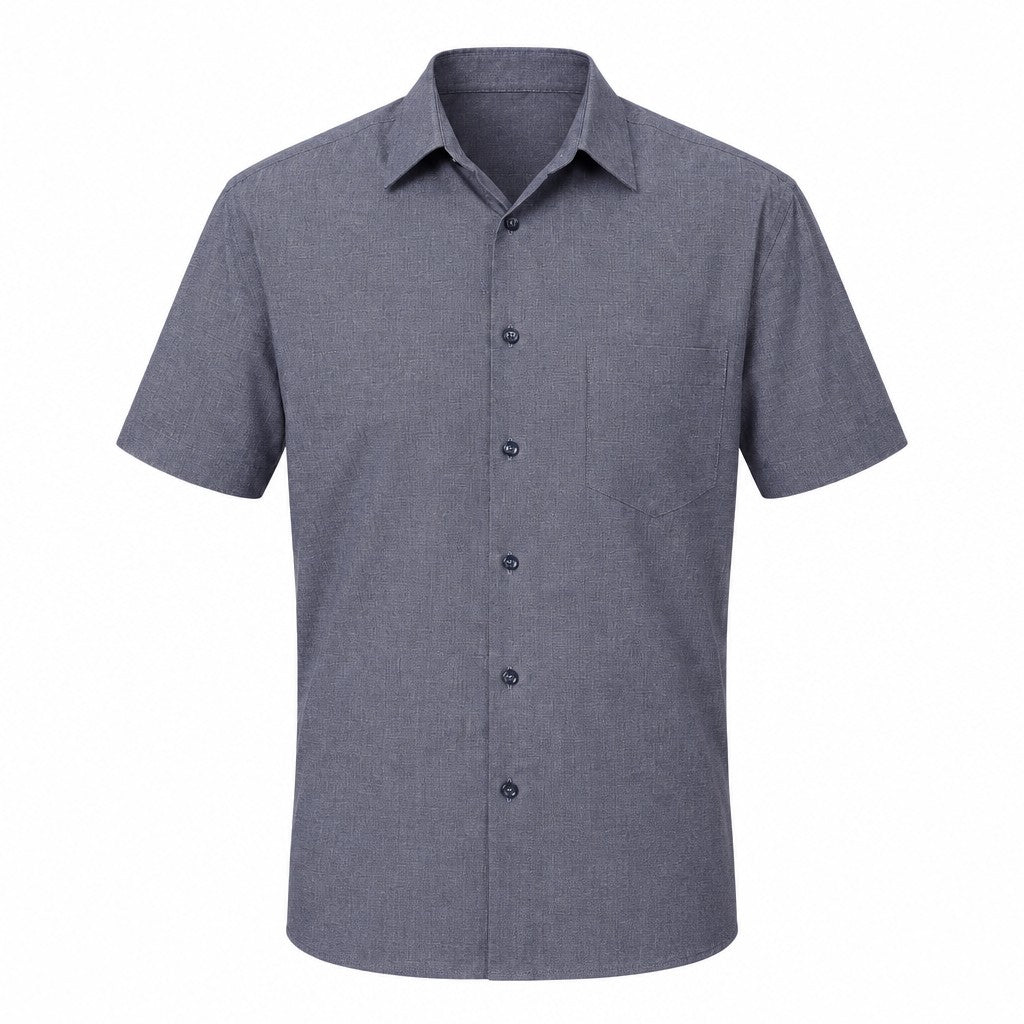 NNT Poly Cotton End On End Short Sleeve Shirt