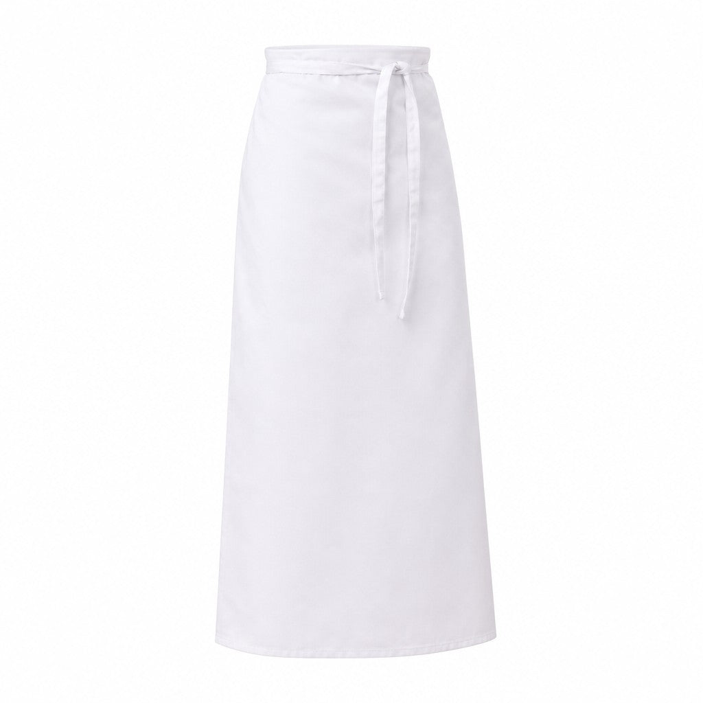 Long Four-Way Apron- White