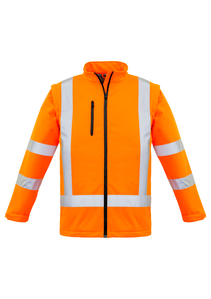 Unisex Hi Vis X Back 2 In 1 Softshell Jacket