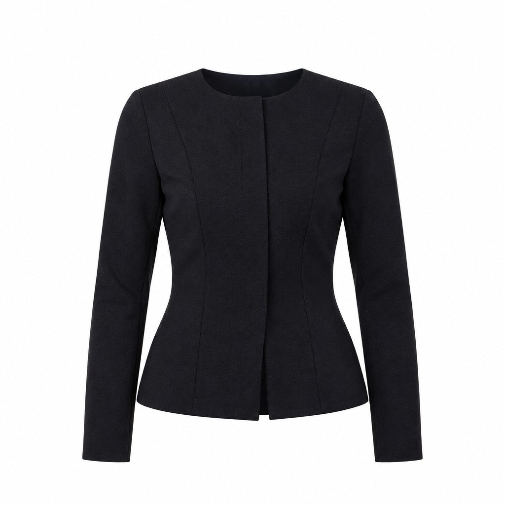 PONTE KNIT CROPPED JACKET