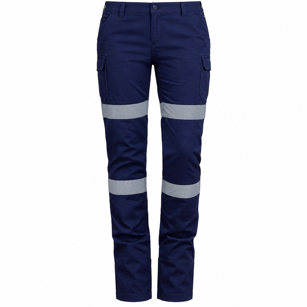 WOMEN'S STRETCH REFLECTIVE CARGO WORK PANTS