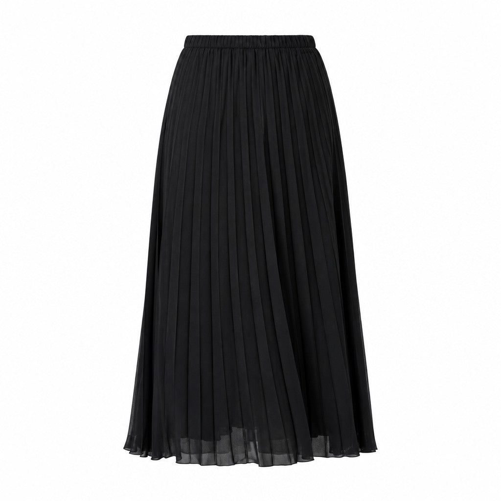 NNT Soft Georgette Pleated Midi Skirt