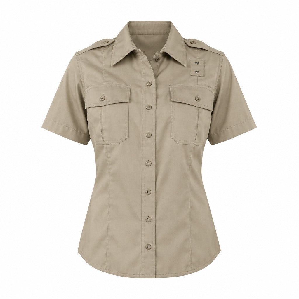 WOMEN'S TWILL PDU® CLASS A SHORT SLEEVE SHIRT