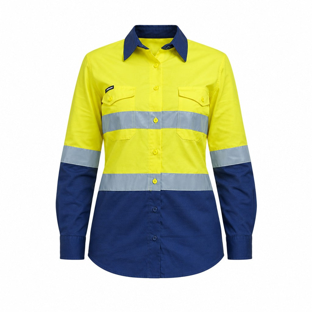Women's Workcool 2 Hi-Vis Lightweight Reflective Work Shirt