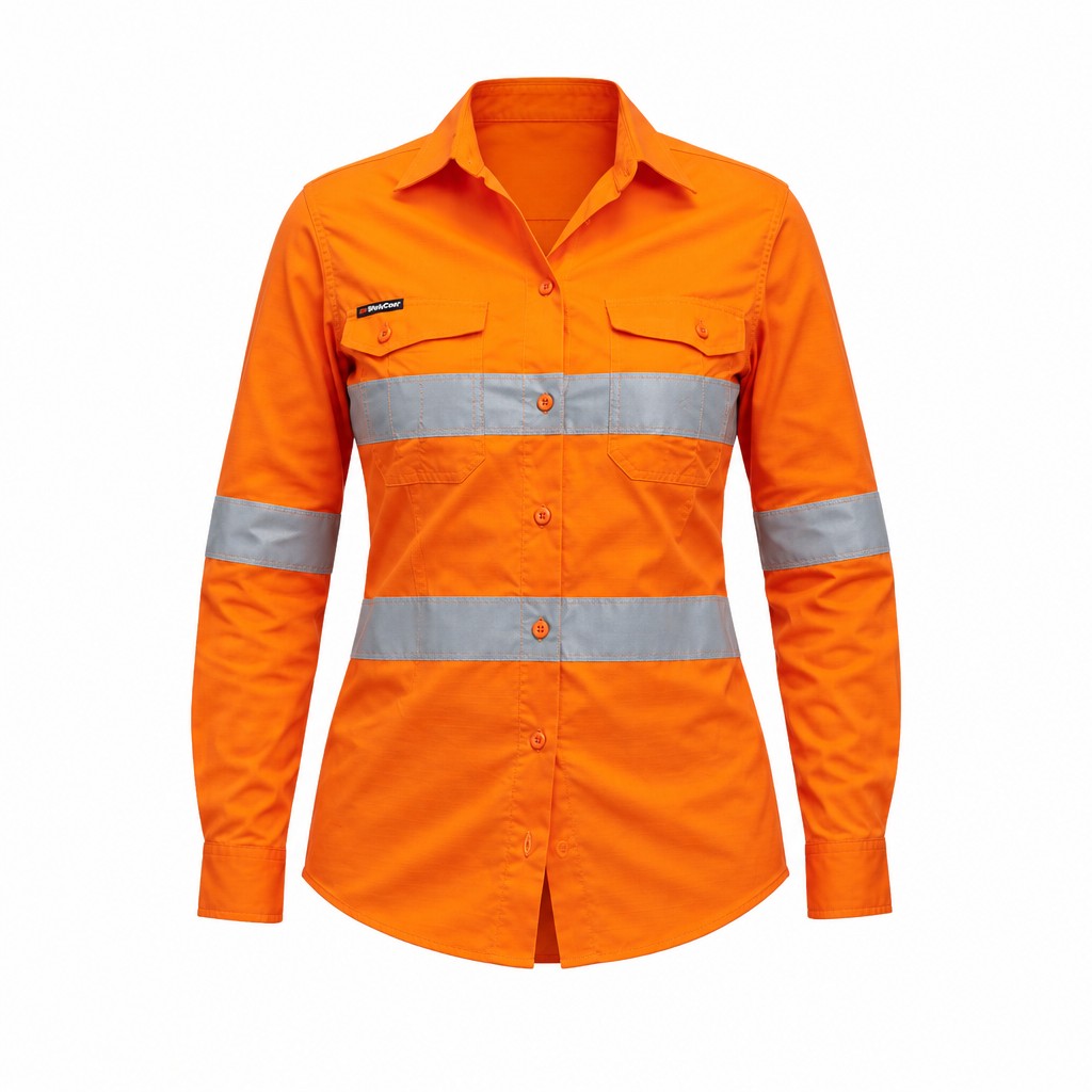 Women's Workcool 2 Hi-Vis Reflective Work Shirt