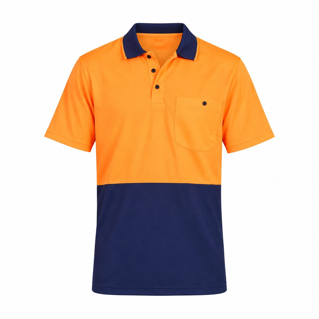 Workcool Hyperfreeze Hi-Vis Two Tone Short Sleeve Polo Shirt
