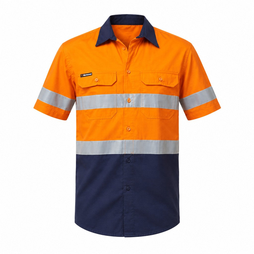 Workcool Vented Spliced Shirt Taped Short Sleeve