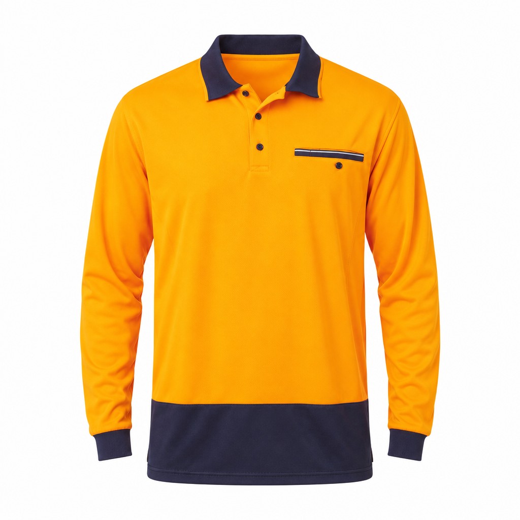 Workcool Hyperfreeze Hi-Vis Lightweight Long Sleeve Polo