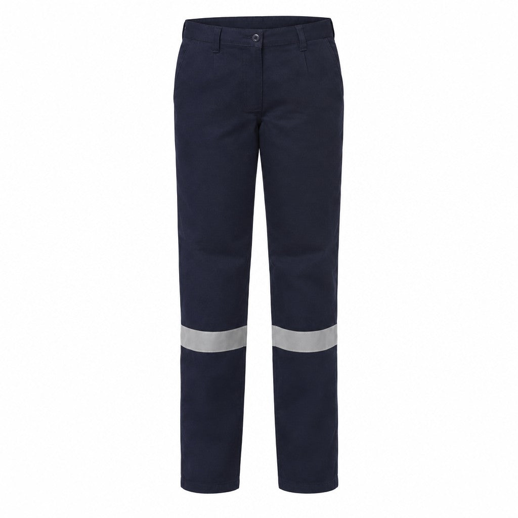 Women's Reflective Cotton Drill Work Pants