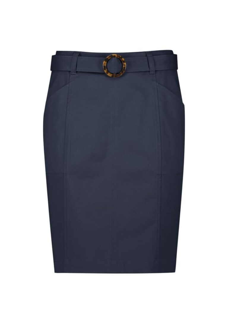 Saia Chino Feminina Cintura Média Stretch