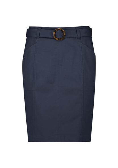 Saia Chino Feminina Cintura Média Stretch