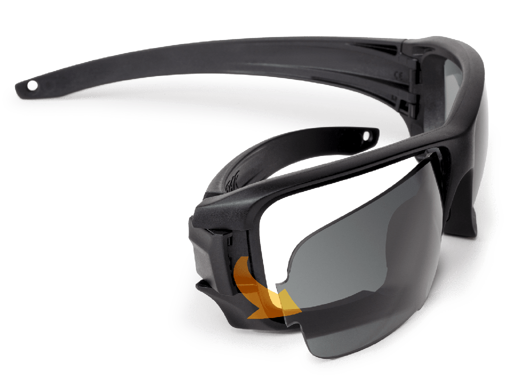 ESS Eyepro Rollbar Black Frame Smoke and Clear 2 Lens Kit