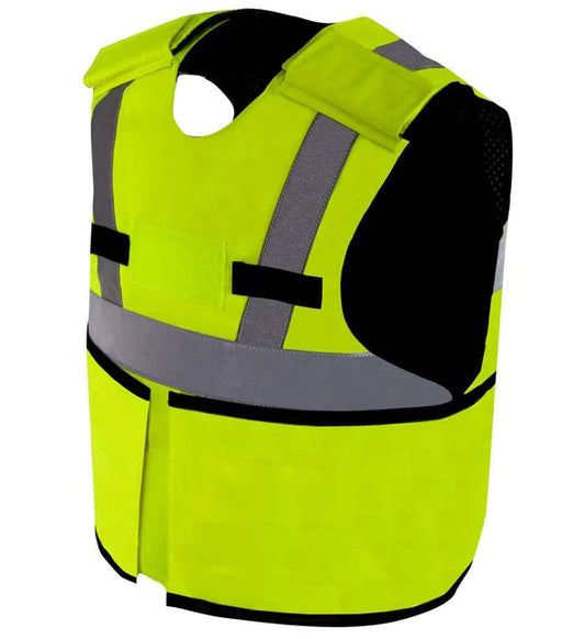 SAFEGUARD ARMOR VIZER HIGH VISIBILITY BULLETPROOF VEST BODY ARMOR (STAB AND SPIKE PROOF UPGRADEABLE)
