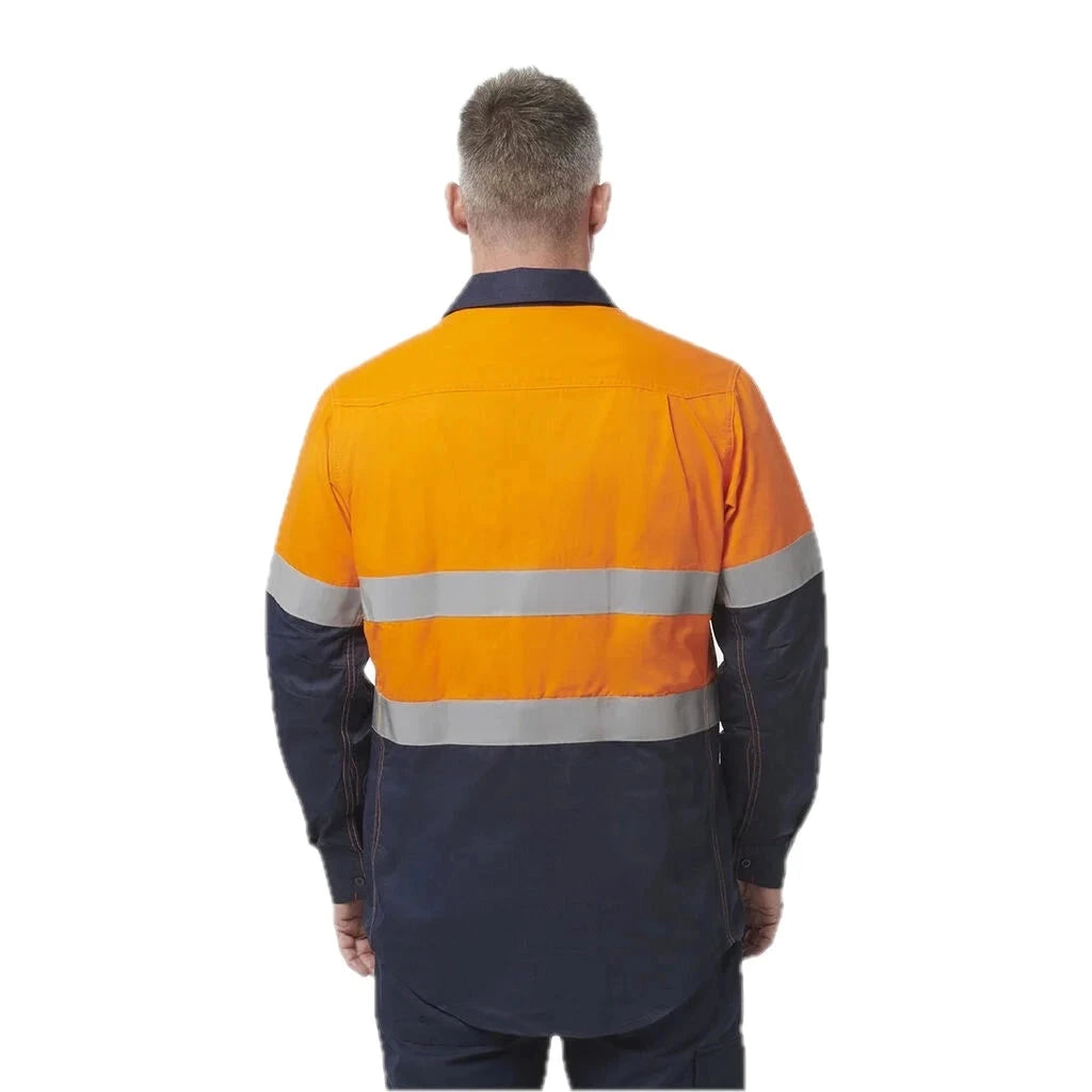ShieldTec Fr Hi Vis 2 Tone Open Front Taped Shirt PPE2