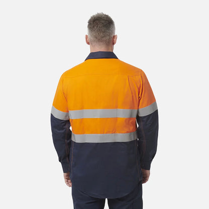 Camisola ShieldTec Fr Hi Vis bicolor com abertura frontal e fita de vedação - EPI2