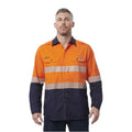 ShieldTec LENZING™ FR Hi Vis 2Tone Kemeja Berpita Depan Terbuka APD1