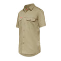 CAMISA DE TRABALHO DE ALGODÃO COM MANGA CURTA VENTILADA KOOLGEAR 