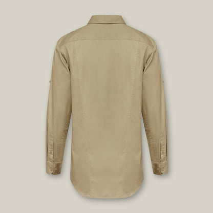 CAMISA DE TRABALHO DE ALGODÃO COM MANGA COMPRIDA VENTILADA KOOLGEAR 