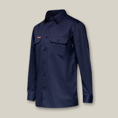 CAMISA DE TRABALHO DE ALGODÃO COM MANGA COMPRIDA VENTILADA KOOLGEAR 