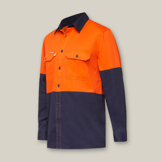 KOOLGEAR HI-VIS 2 TONE VENTED LONG SLEEVE SHIRT