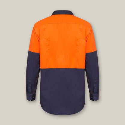 KOOLGEAR HI-VIS 2 TONE VENTED LONG SLEEVE SHIRT