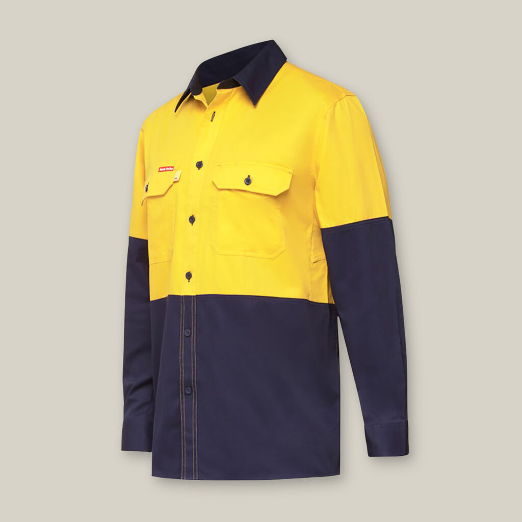 KOOLGEAR HI-VIS 2 TONE VENTED LONG SLEEVE SHIRT