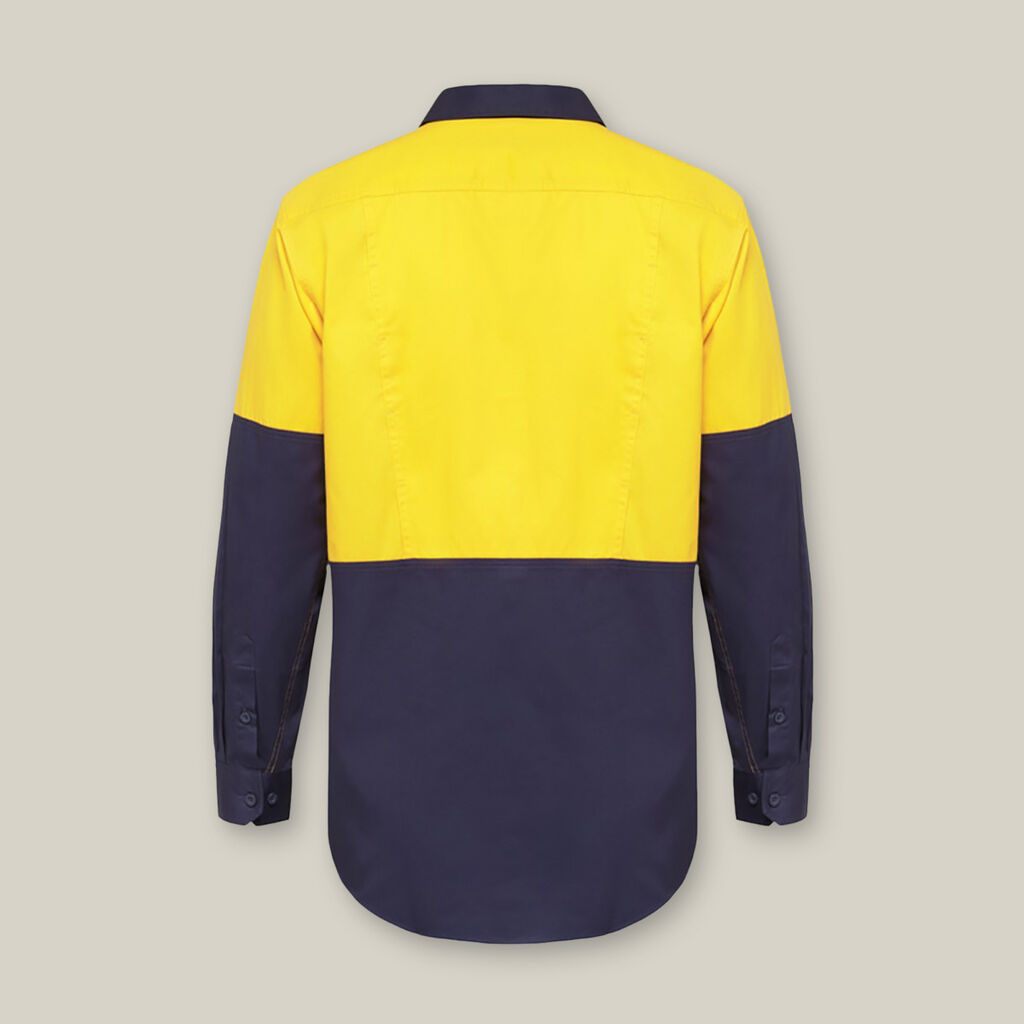 KOOLGEAR HI-VIS 2 TONE VENTED LONG SLEEVE SHIRT