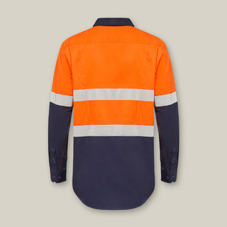 KOOLGEAR HI-VIS 2 TONE TAPED VENTED LONG SLEEVE SHIRT